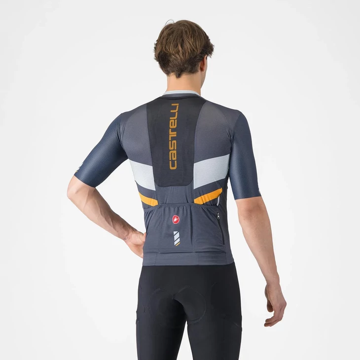 CASTELLI UNLIMITED PRO Blue/Sky-Orange M rövid ujjú mez