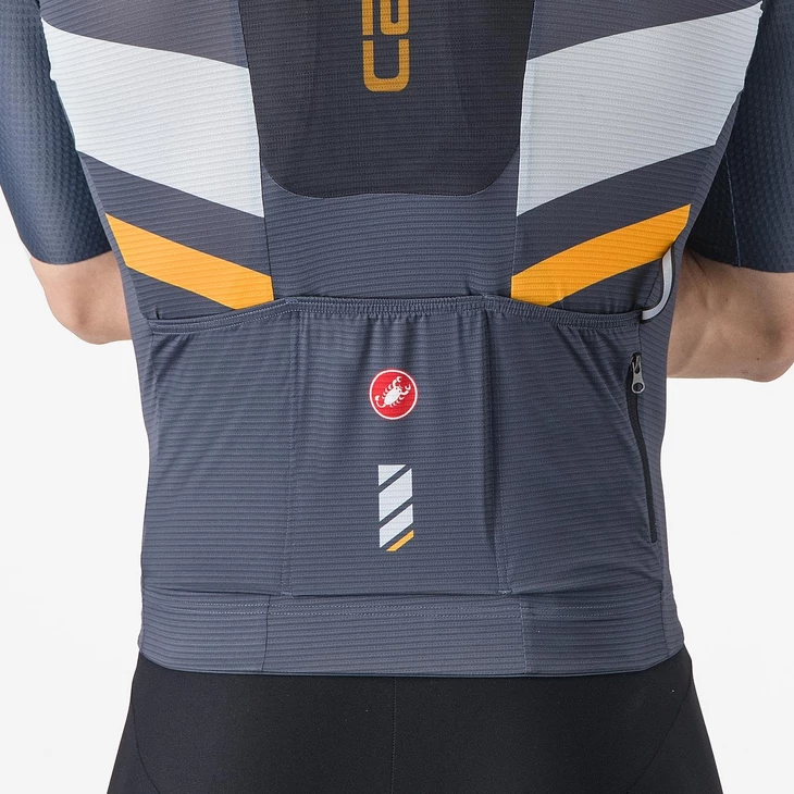 CASTELLI UNLIMITED PRO Blue/Sky-Orange M rövid ujjú mez
