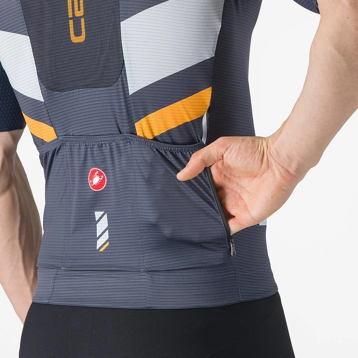 CASTELLI UNLIMITED PRO Blue/Sky-Orange M rövid ujjú mez