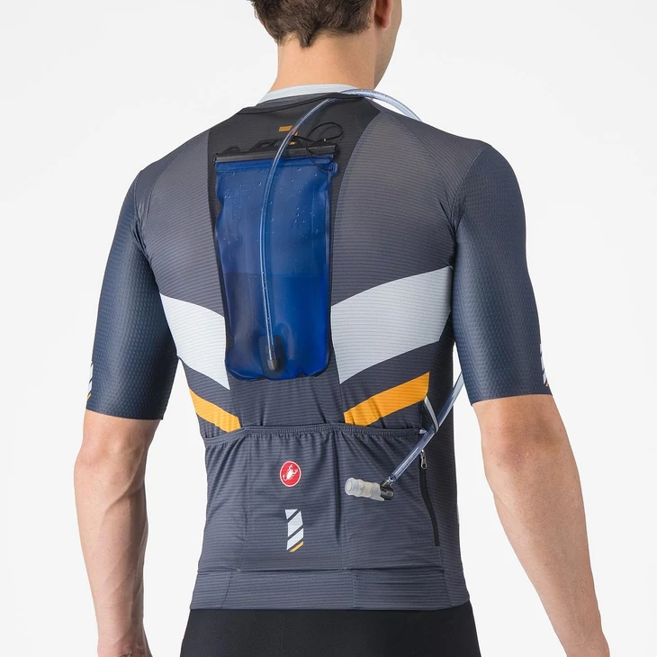 CASTELLI UNLIMITED PRO Blue/Sky-Orange M rövid ujjú mez