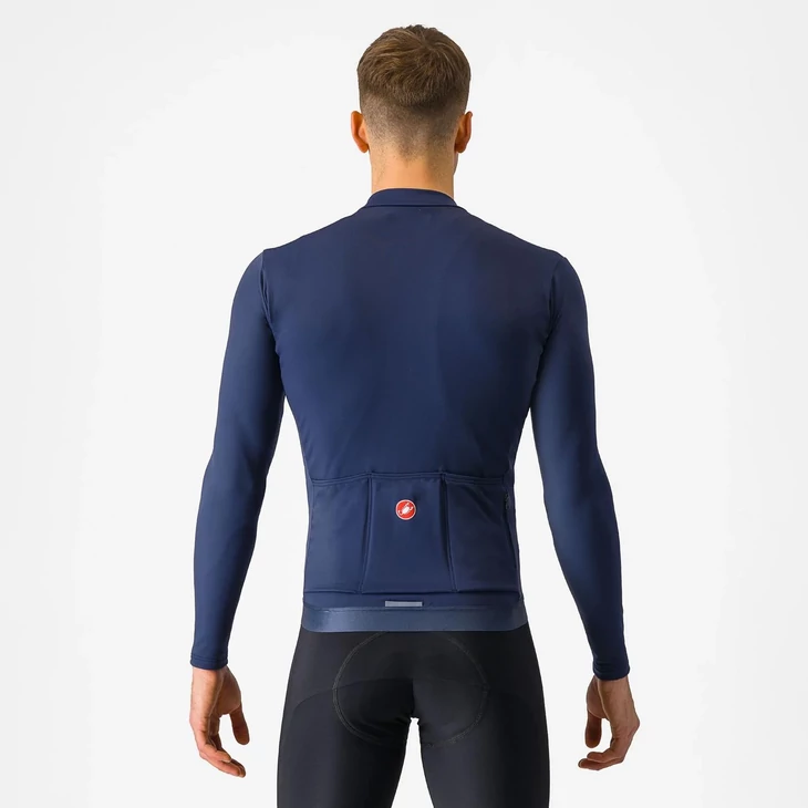 CASTELLI ESPRESSO THERMAL Blue L hosszú ujjú mez