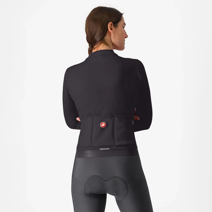 CASTELLI ESPRESSO THERMAL W Light Black XS női hosszú ujjú mez