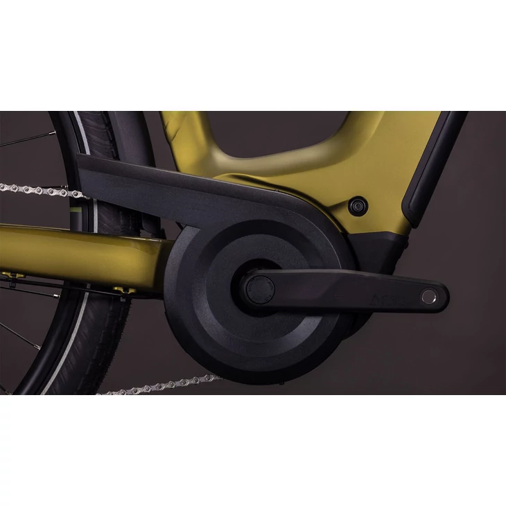 CUBE 26 TOURING HYBRID PRO 800 goldenlime'n'black Easy Entry 46 cm női kerékpár