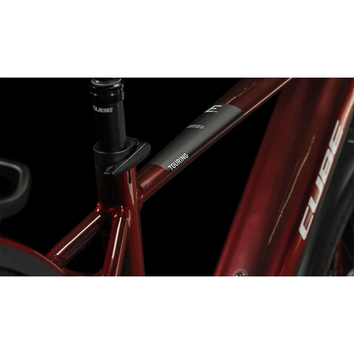 CUBE 24 TOURING HYBRID EXC 625 red'n'white M/54 cm kerékpár