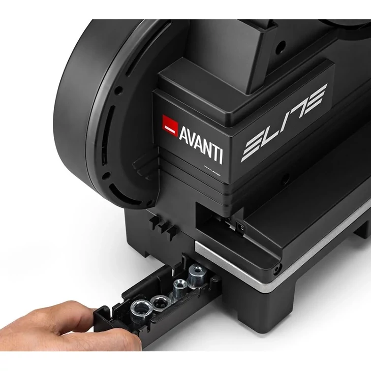 ELITE AVANTI Zwift Cog and Click wattmérős edzőgörgő első kerék támasszal