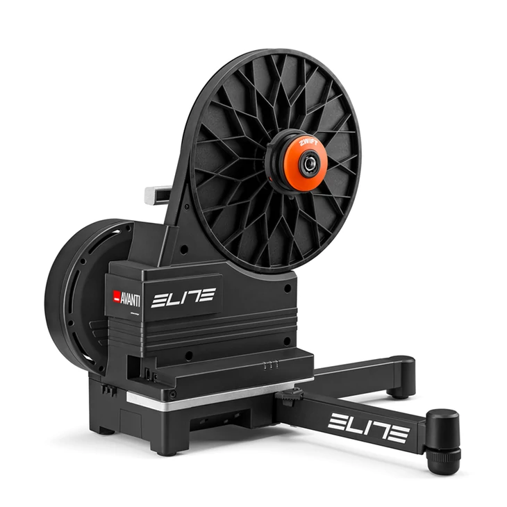 ELITE AVANTI Zwift Cog and Click wattmérős edzőgörgő első kerék támasszal