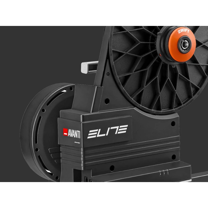 ELITE AVANTI Zwift Cog and Click wattmérős edzőgörgő első kerék támasszal