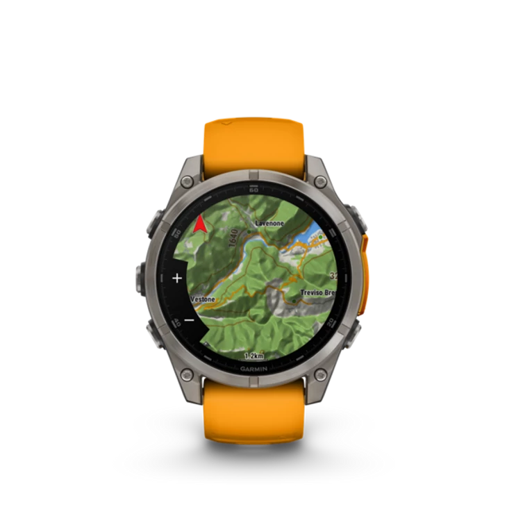 GARMIN FENIX 8 titán/narancs sportóra