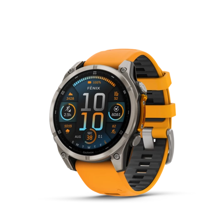 GARMIN FENIX 8 titán/narancs sportóra