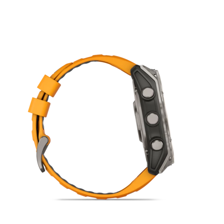 GARMIN FENIX 8 AMOLED titán/narancs sportóra