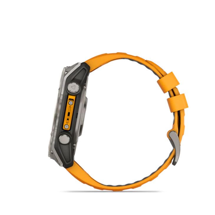 GARMIN FENIX 8 AMOLED titán/narancs sportóra