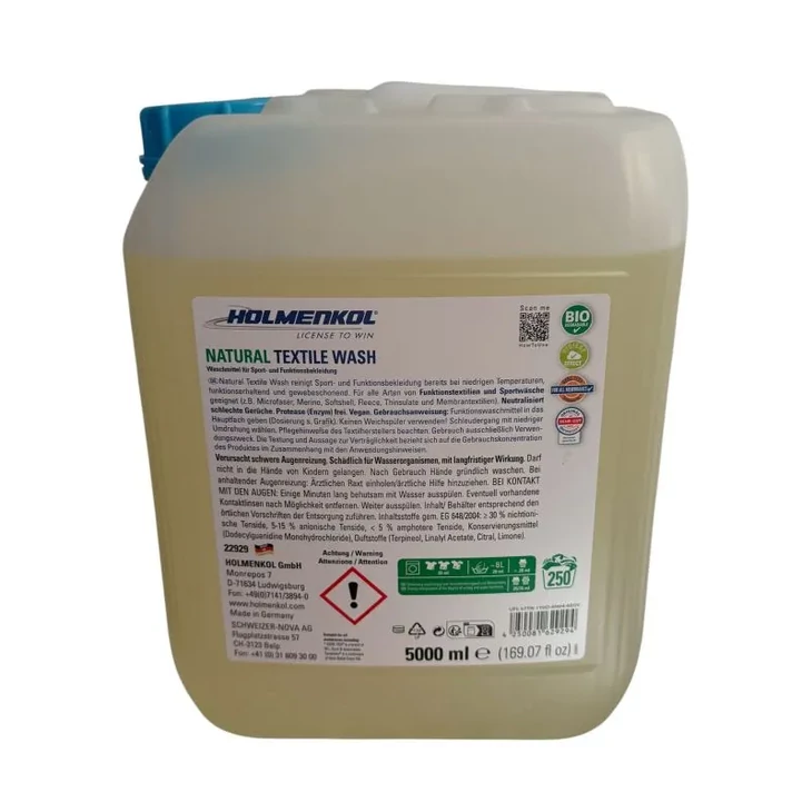 HOLMENKOL NATURAL TEXTILE WASH 5000ml mosószer