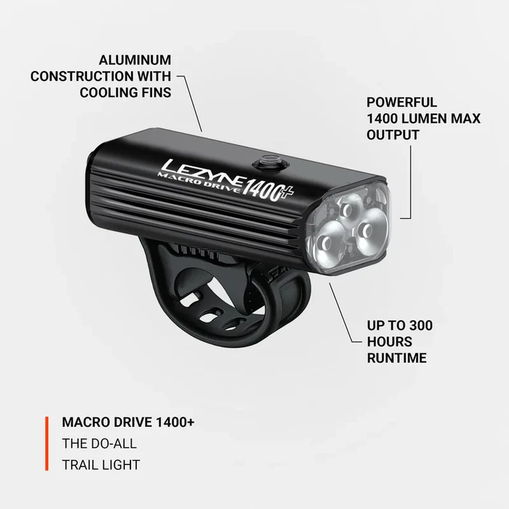LEZYNE MACRO DRIVE 1400  első lámpa