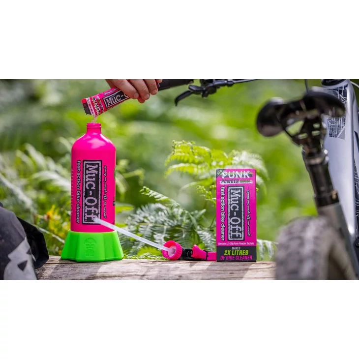 MUC-OFF BOTTLE FOR LIFE flakon és kerékpártisztító por csomag