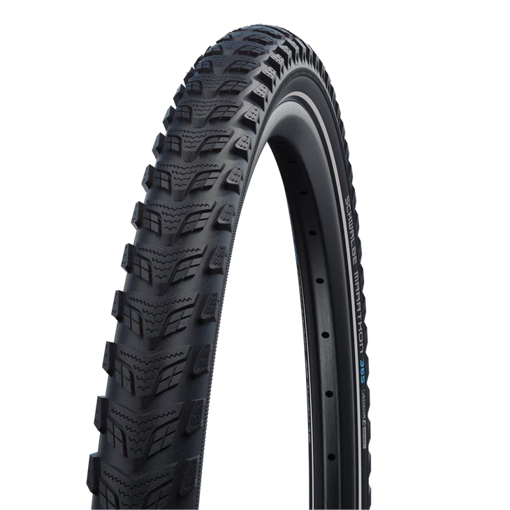 SCHWALBE MARATHON 365 28" fekete/reflexcsíkos 37-622 gumiköpeny