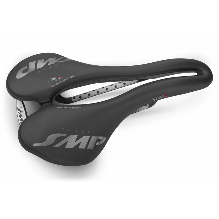 SELLE SMP VT30C Fekete nyereg karbon pálcával