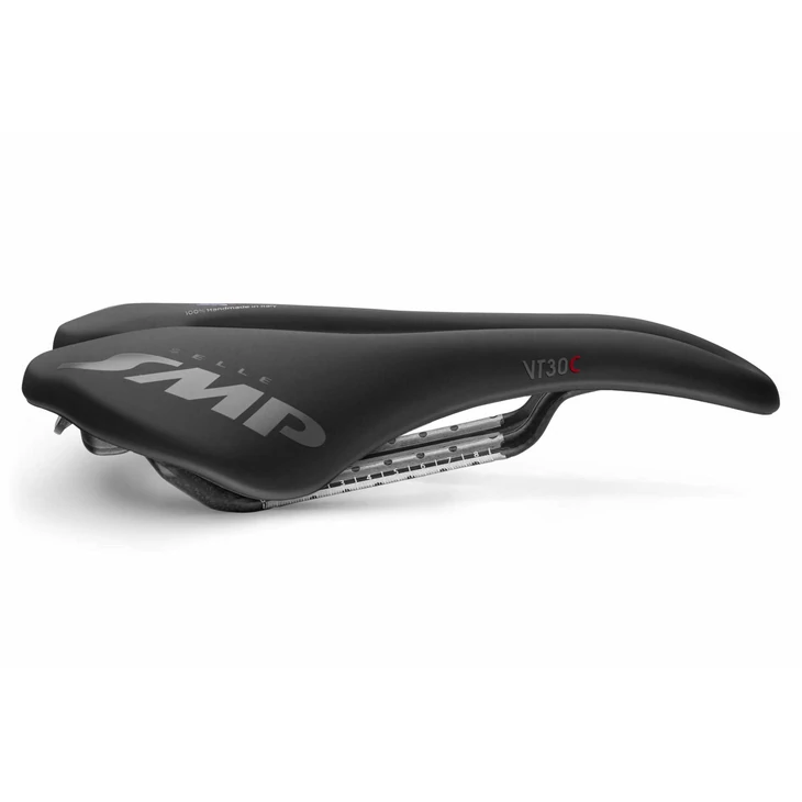 SELLE SMP VT30C Fekete nyereg karbon pálcával