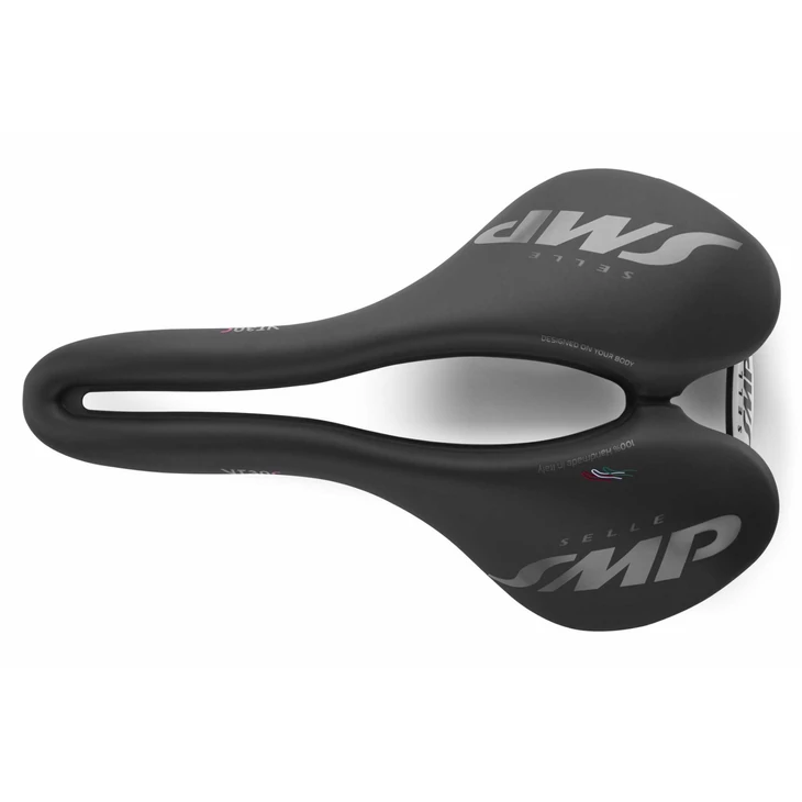 SELLE SMP VT30C Fekete nyereg karbon pálcával