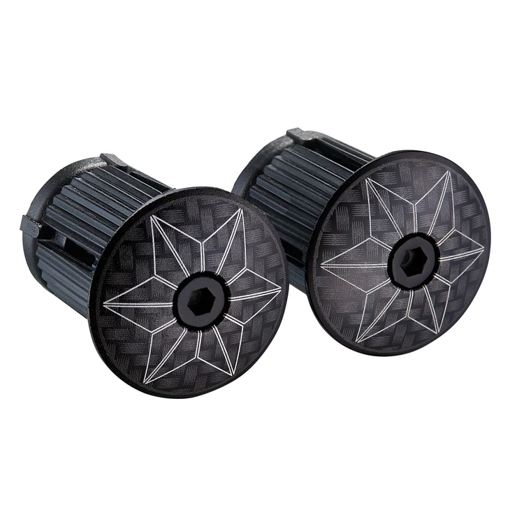SUPACAZ STAR PLUGZ ANODIZED Laser Carbon kormányvégdugó